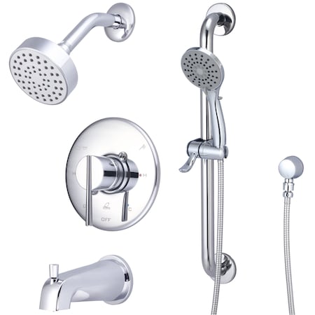 Olympia Single Handle Tub/Shower Trim Set W/Handheld in Chrome TD-2380-ADA